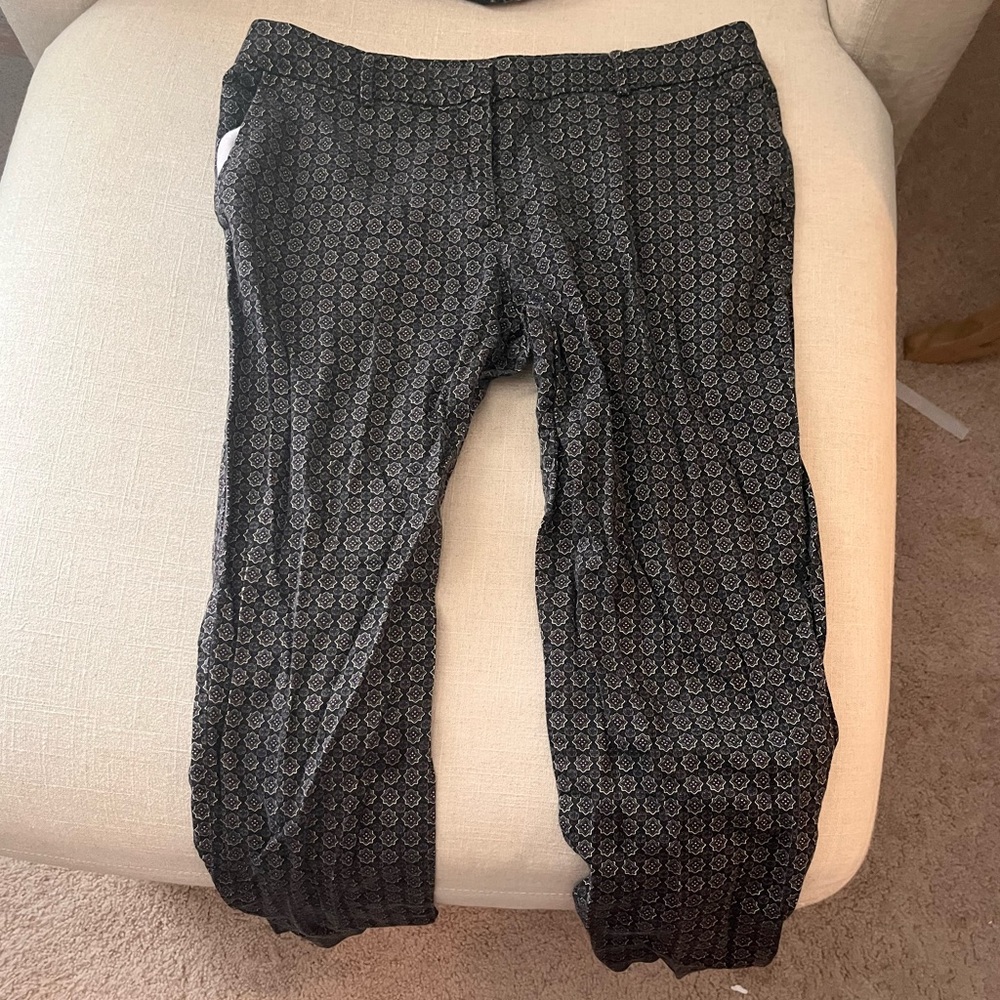 George Dark Green and Purple Funky Pattern Dress pants size 10